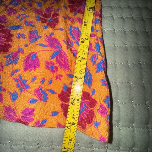 Free People Pants Bail Sultry Bohemian Flare Floral Belted Cottage NWOT Sz L - Picture 7 of 16